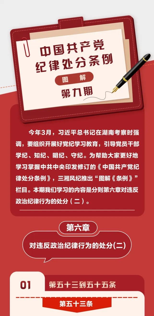圖解《中國(guó)共產(chǎn)黨紀(jì)律處分條例》⑨